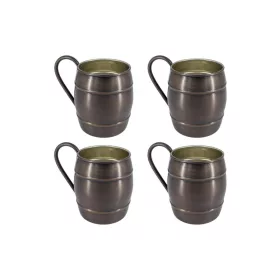 Grande Copper Beaker No.2 1000 ml – 4-Pack Set, Oxidized