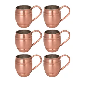   Grande Copper Beaker No.1 500 ml – 6-Pack Set, Scotch Finish