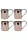 Cup Cup No.1 330 ml – 4-Pack Set, Nickel