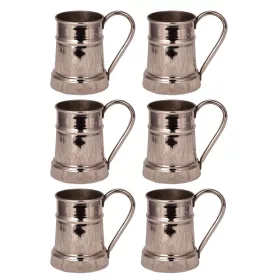 Debito Cup 600 ml – 6-Pack Set, Nickel