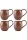 Moscow Mule Cup 500 ml – Hand-Hammered, 4-Pack Set, Oxidized
