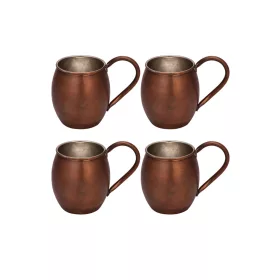 Moscow Mule Cup 500 ml – Straight, 4-Pack Set, Oxidized