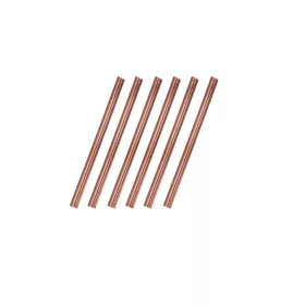 Straw – Straight, Red, 6-Pack Set