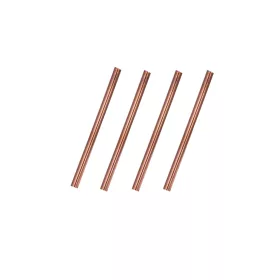 Straw – Straight, Red, 4-Pack Set