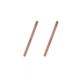 Straw – Straight, Red, 2-Pack Set