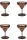 Margarita Glass 450 ml – 4-Pack Set, Oxidized