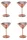 Martini Glass 250 ml – 4-Pack Set