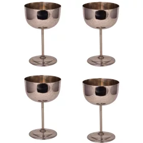 Vino Glass No.2 400 ml – 4-Pack Set, Nickel