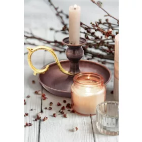 Alem Candle Holder – Straight, Oxidized
