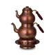 Classic Teapot No.3 – Set with Warmer, Hand-Hammered, Oxidized