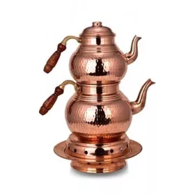 Classic Teapot No.3 – Set with Warmer, Hand-Hammered