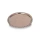 Çaldıran Round Serving Tray 34 cm – Hand-Hammered, Nickel