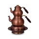 Classic Teapot Set with Warmer No.2 – Thick, Hand-Hammered, Oxidized