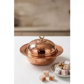 Saka Round Turkish Delight Bowl 11 cm – Hand-Hammered