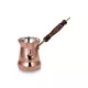 Sultan Turkish Coffee Pot No.1 (2 Cups) – Thin Wooden Handle, Machine Hammered