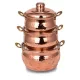 Mini Casserole Pot – 3-Piece Set, Hand-Hammered