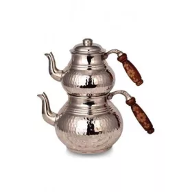 Classic Teapot No.2 – Thin, Hand-Hammered, Nickel