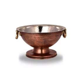Punch Serving Bowl 32 cm – Hand-Hammered, Oxidized