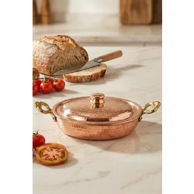 Beyoğlu Lidded Pan No.5 27 cm – Hand-Hammered