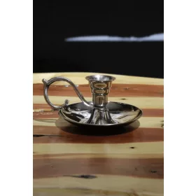   Elit Candle Holder & Şinanay & Hand Candlestick with Pin – Nickel