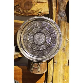 Chrome Round Serving Tray 34 cm – Machine Finished, Nickel