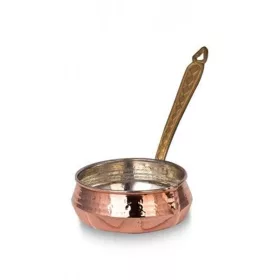 Salsa Sauce Bowl No.2 – Brass Handle, Machine Hammered