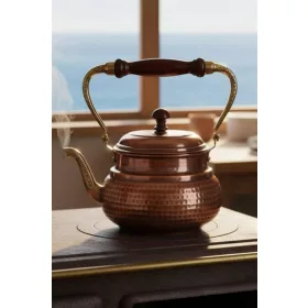 Italian Teapot – Hand-Hammered, Oxidized