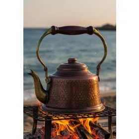 Maraş Teapot – Stamped Finish, Oxidized