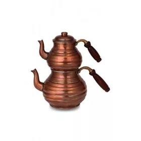 Segmented Teapot No.2 – Thick, Hand-Hammered, Oxidized