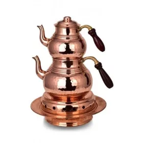 Classic Teapot Set with Warmer No.2 – Thick, Hand-Hammered