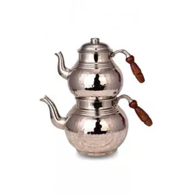 Classic Teapot No.3 – Thin, Hand-Hammered, Nickel