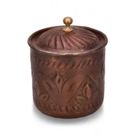 Safran Spice Container No.1 – Handcrafted, Oxidized
