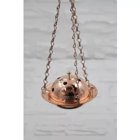   Hanging Cauldron Incense Burner & Oil Burner with Chain – Red