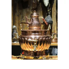 Sultani Oval Segmented Electric Samovar No.3