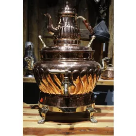 Hünkar Round Segmented Electric Samovar No.3