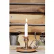 Alem Candle Holder – Straight, Red, Antique Handle
