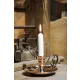 Elit Candle Holder & Hand Candlestick with Pin – Red, Antique Handle