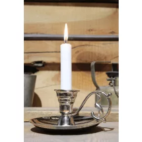   Elit Candle Holder & Hand Candlestick with Pin – Silver Handle