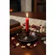 Decorative Metal Nostalgic Candle Holder & Hand Candlestick with Pin – Dark Coffee, Oxidized Handle