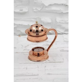 Aromatherapy Copper Incense Burner & Oil Burner – Red