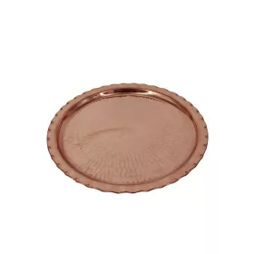 Çaldıran Round Serving Tray 34 cm – Hand-Hammered